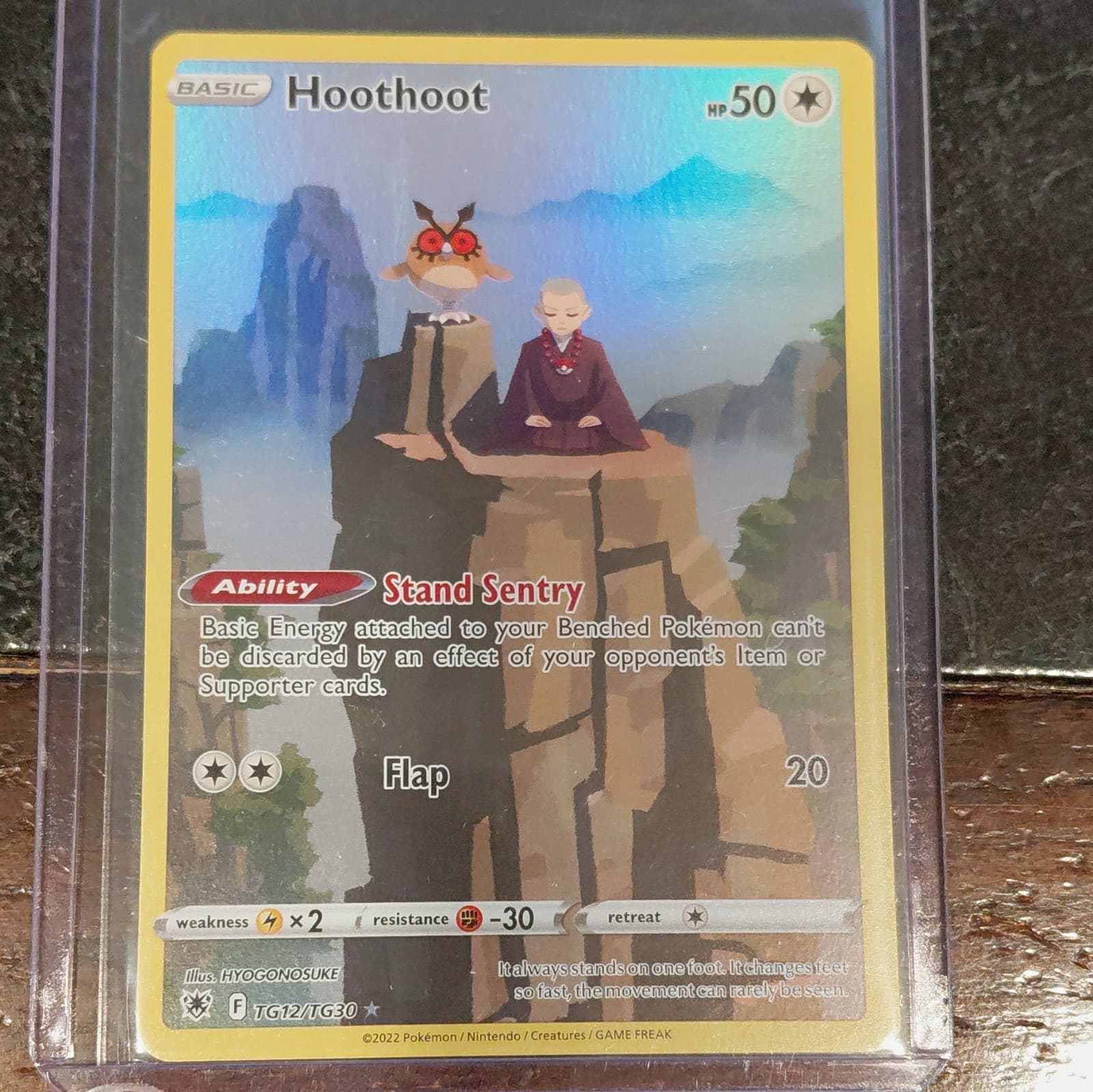 Pokemon TCG Hoothoot TG12/TG30 Astral Radiance Trainer Gallery Holo 2022