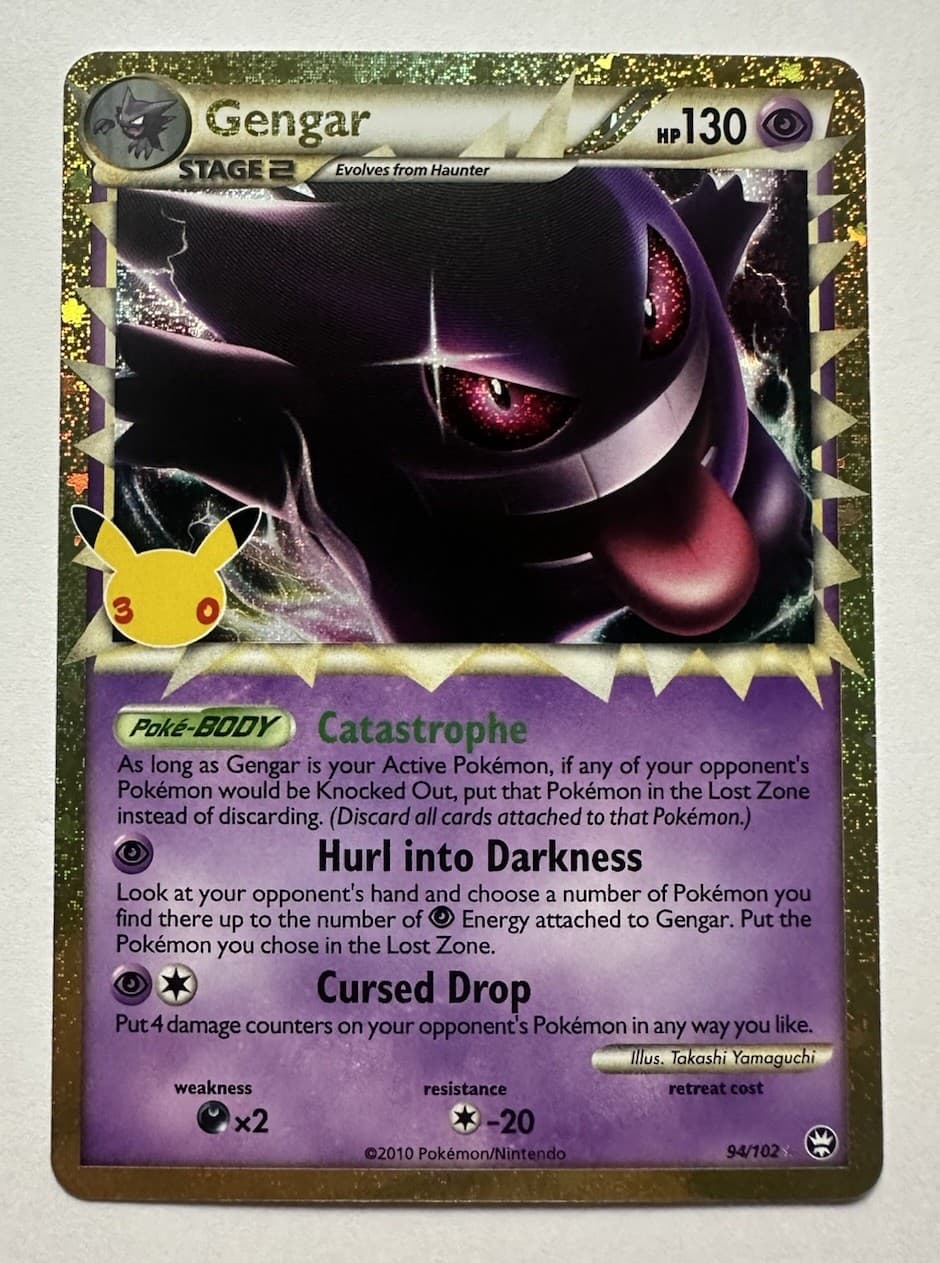2026 Pokemon TCG 30th Celebration Classic Collection 94/102 Gengar Prime Holo
