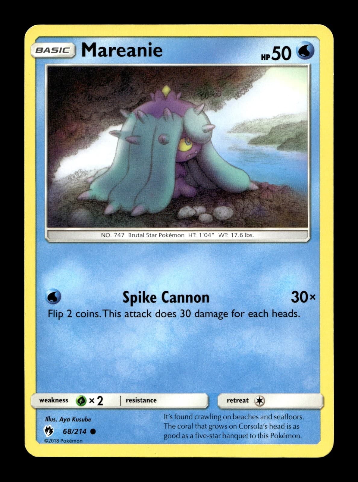 Mareanie (68) SM - Lost Thunder #68 (2018) Common NM Pokemon