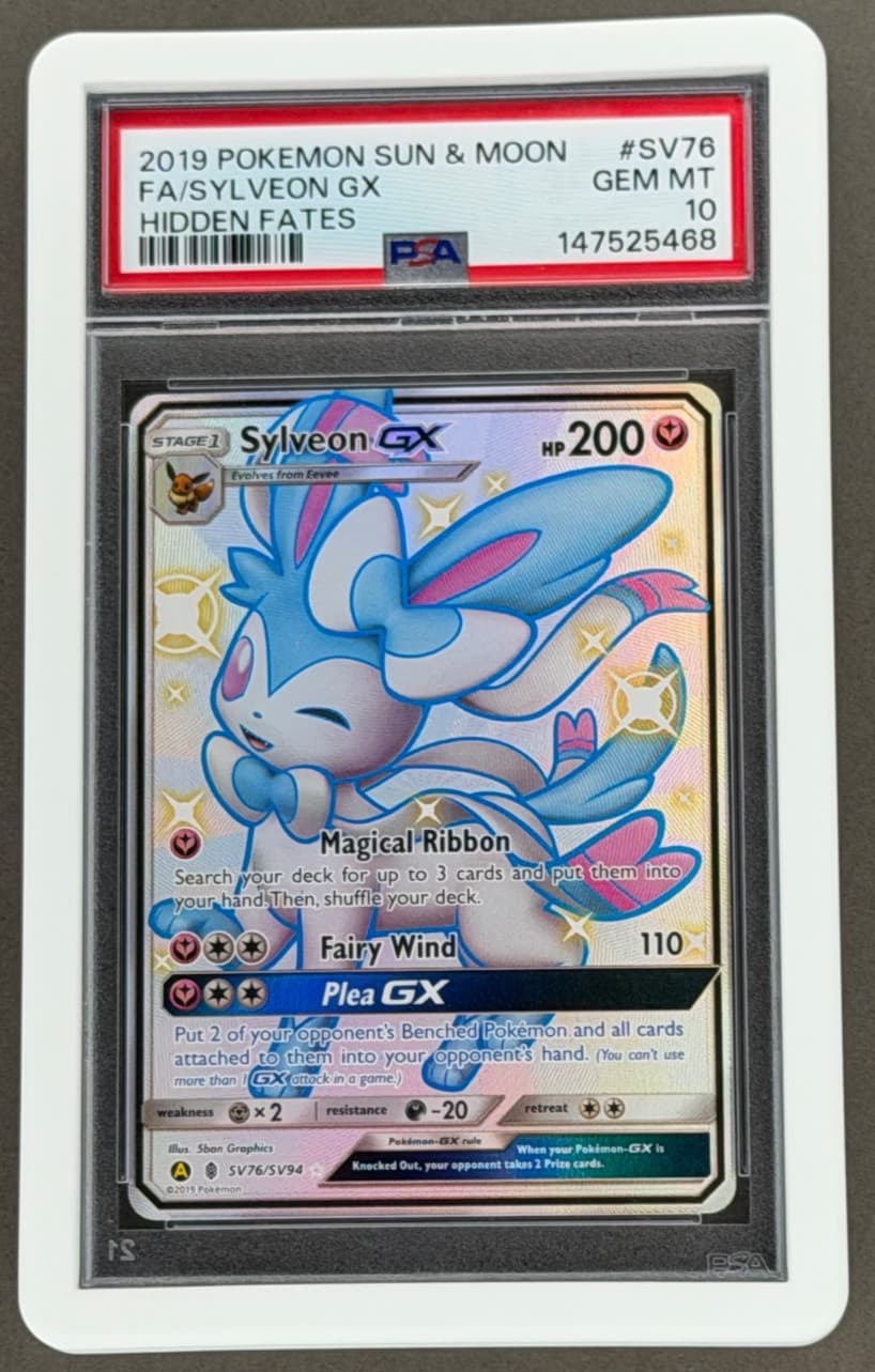 Pokemon PSA 10 Sylveon GX SV76/SV94 Hidden Fates: Shiny Vault
