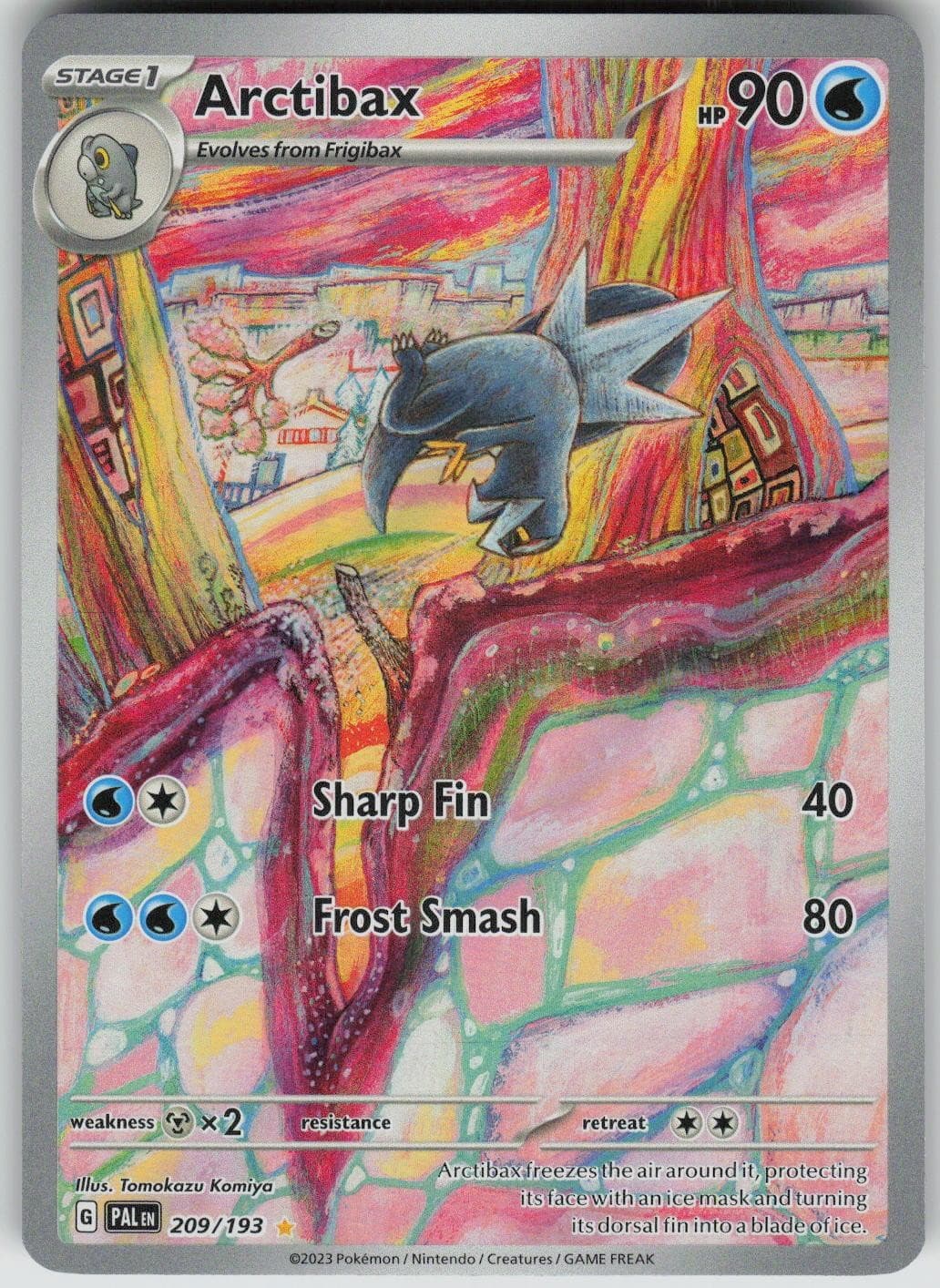Arctibax Illustration Rare Holo Paldea Evolved NM 209/193