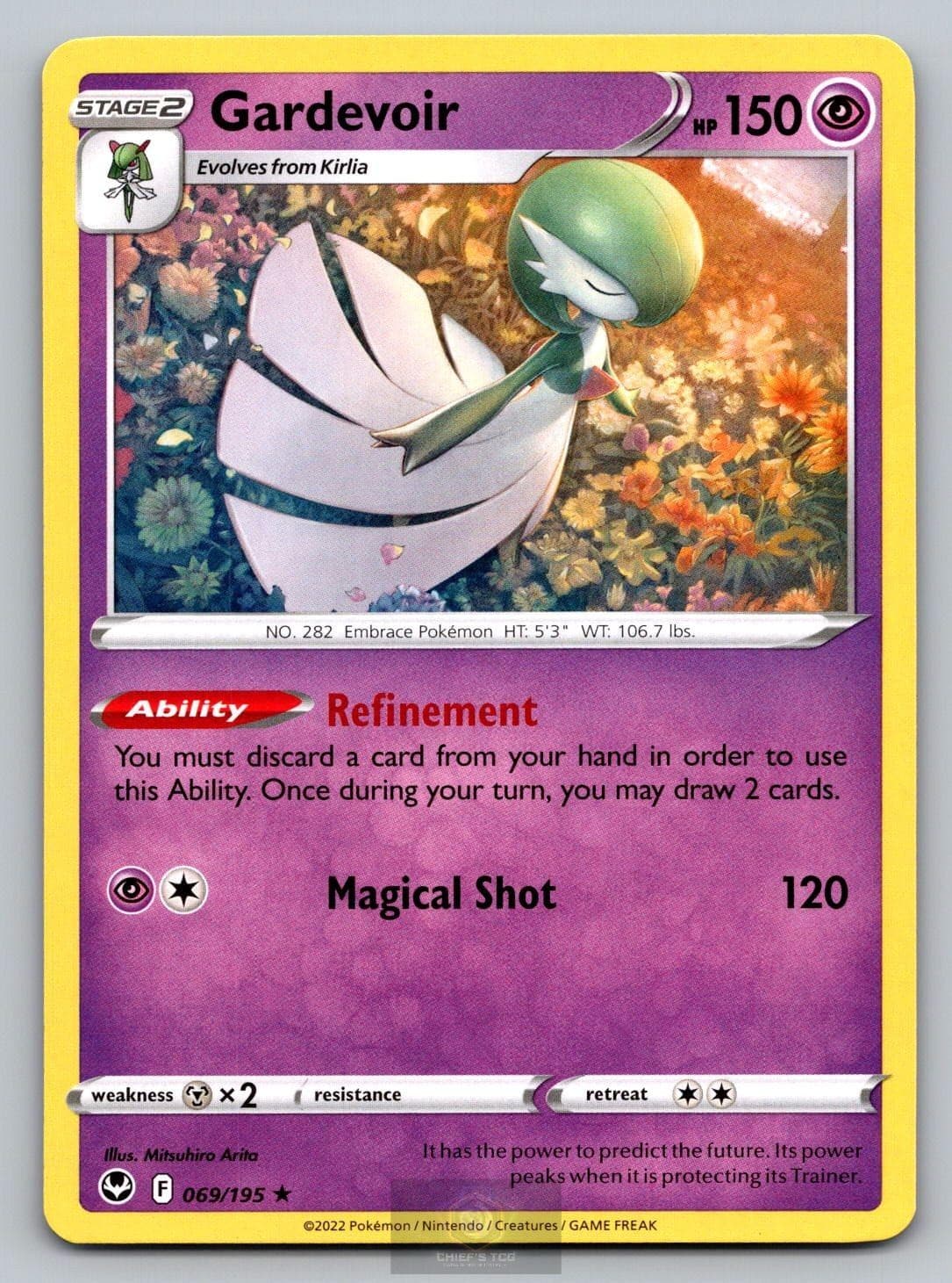 GARDEVOIR 069/195 R SILVER TEMPEST POKEMON NM/M