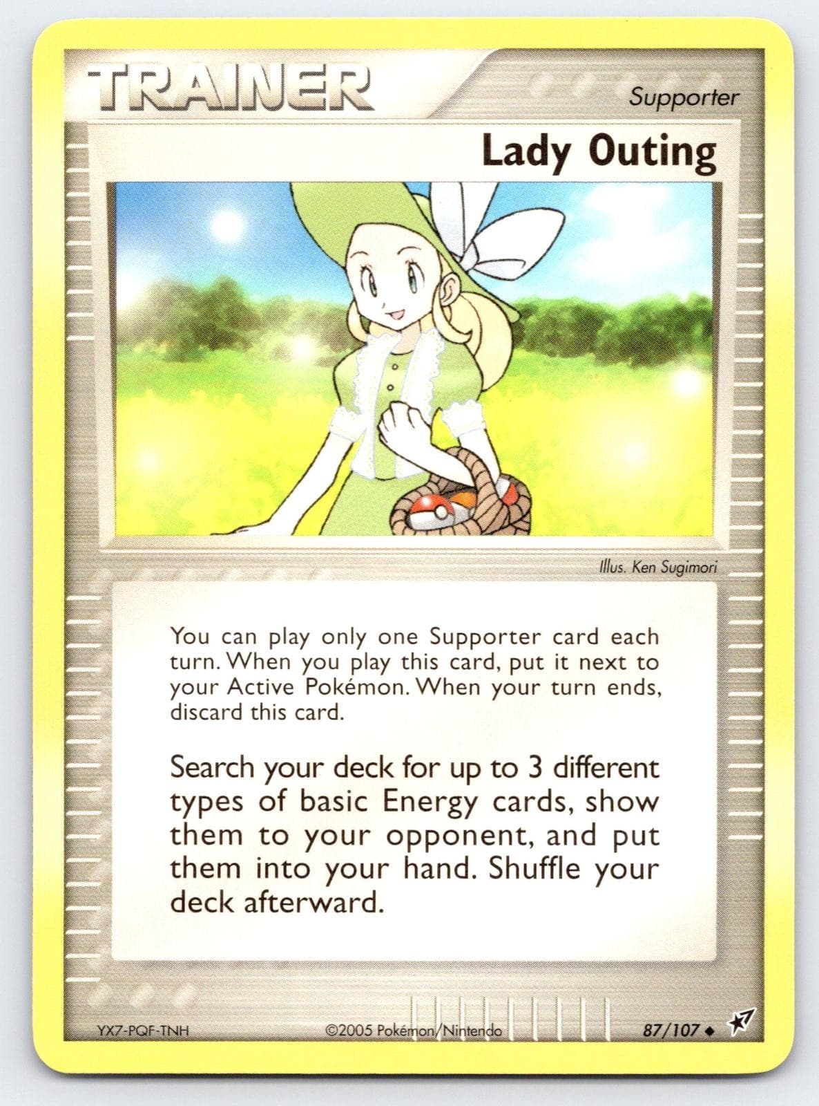 Lady Outing 87/107 Uncommon Deoxys Pokemon Lightly Played