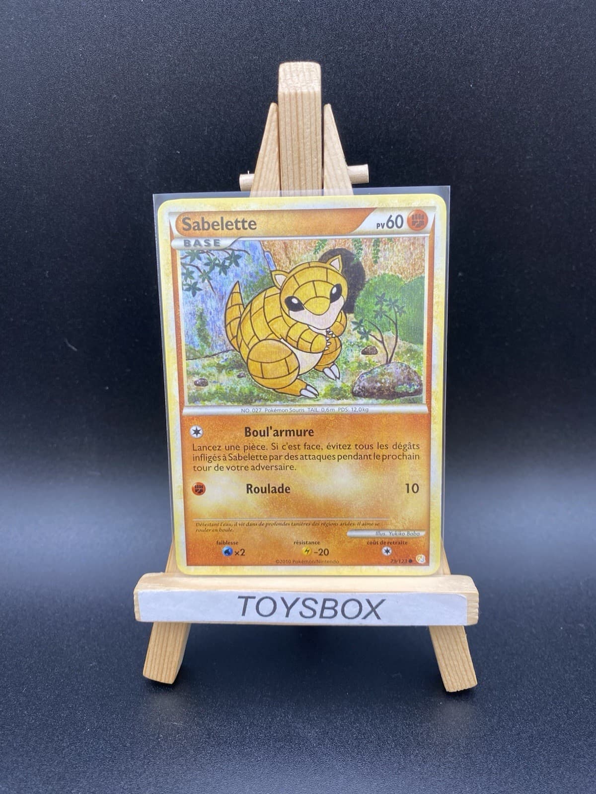 Carte Pokémon Sabelette 79/123 / Bloc HGSS HeartGold Et SoulSilver / TBE FR