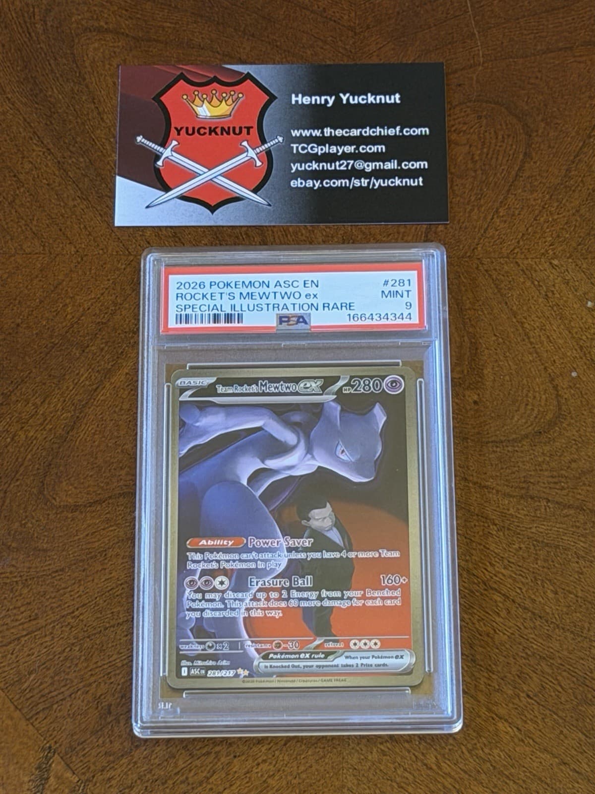 Team Rocket's Mewtwo ex 281/217 PSA 9