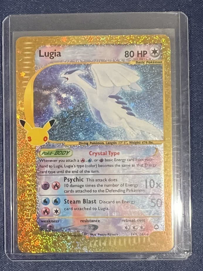 Lugia 149 Classic Collection Pokemon 30th Celebration Holo NM Pack Fresh
