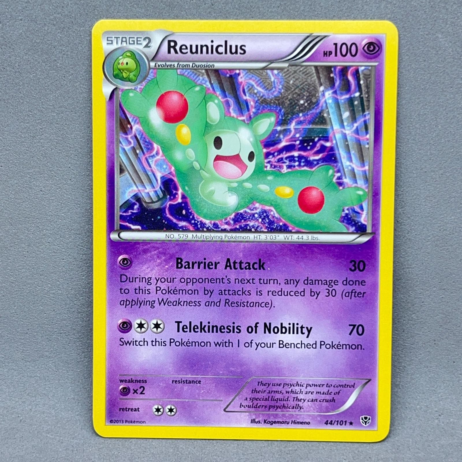Reuniclus 44/101 Plasma Blast Rare Kagemaru Himeno Pokemon LP