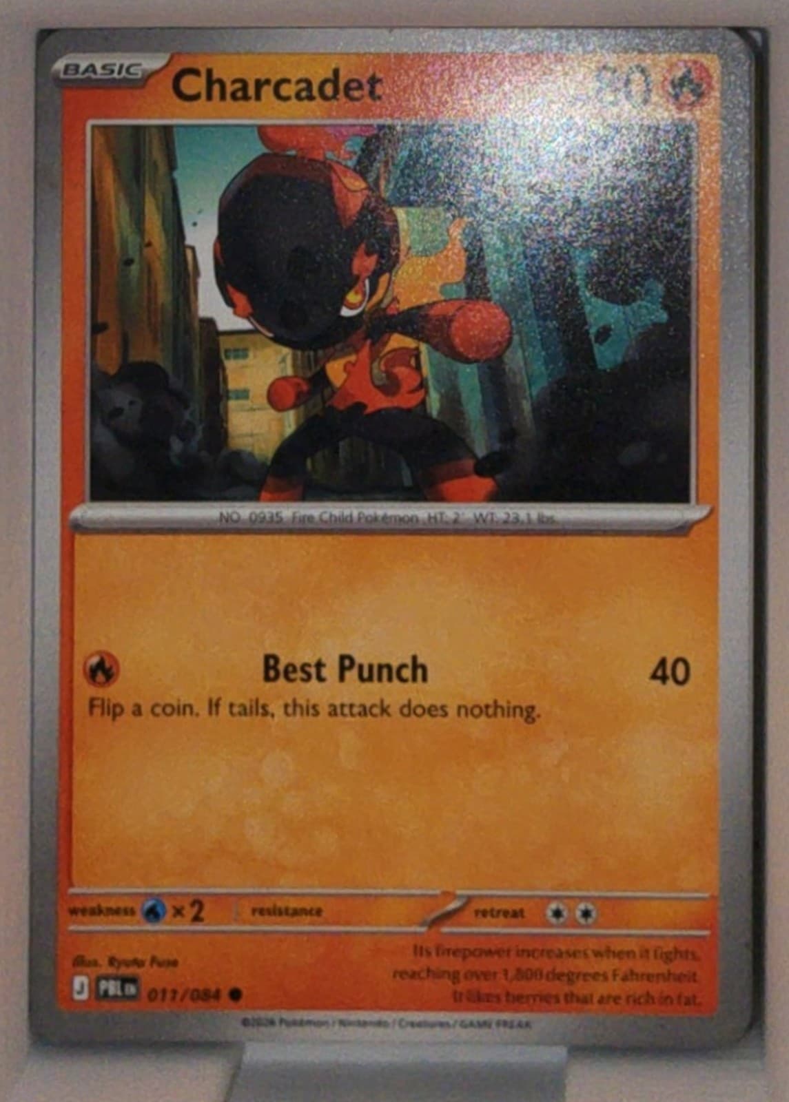 Charcadet #11 Common Pitch Black Pokemon NM
