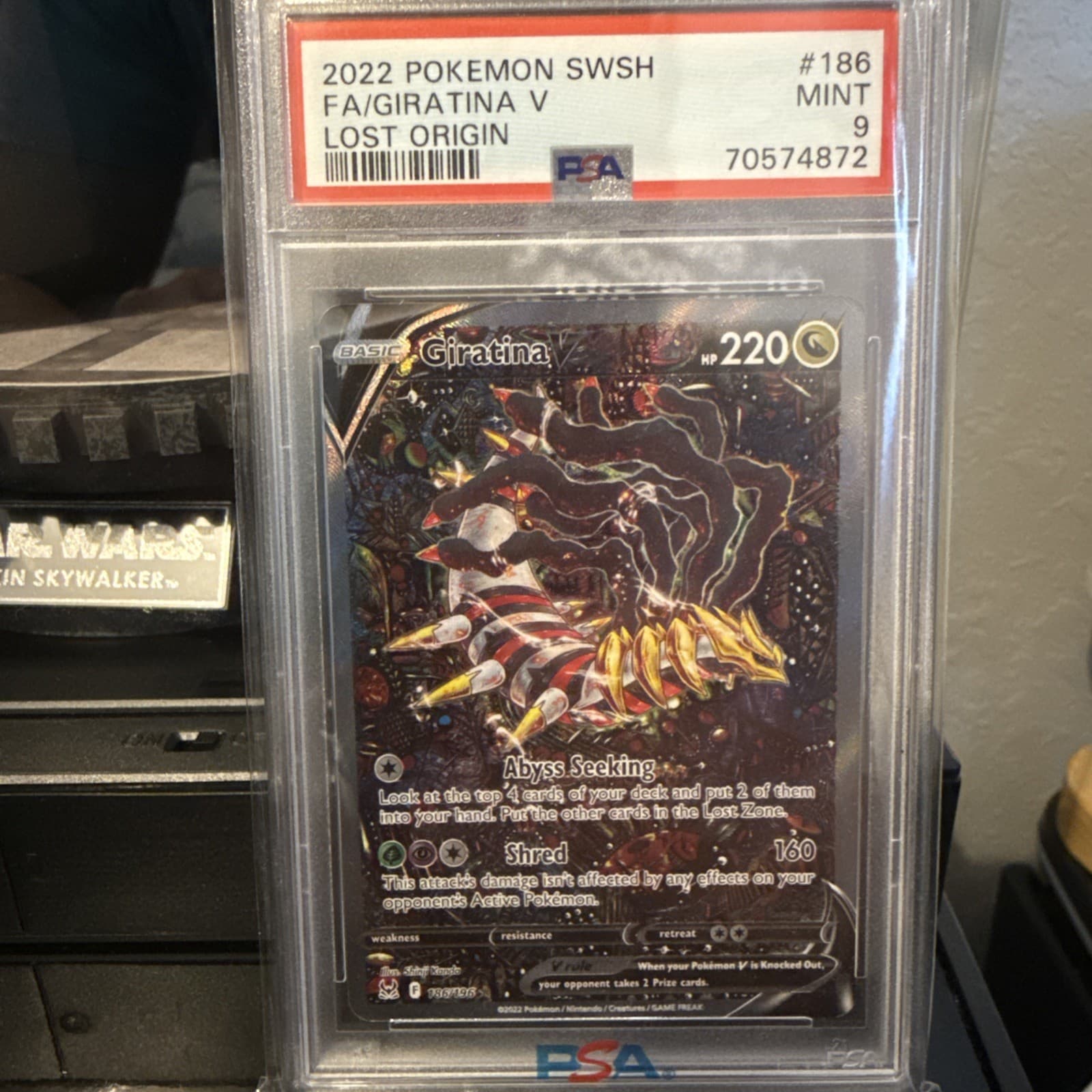 Pokemon Giratina V Alt Art Lost Origin 186/196 PSA 9