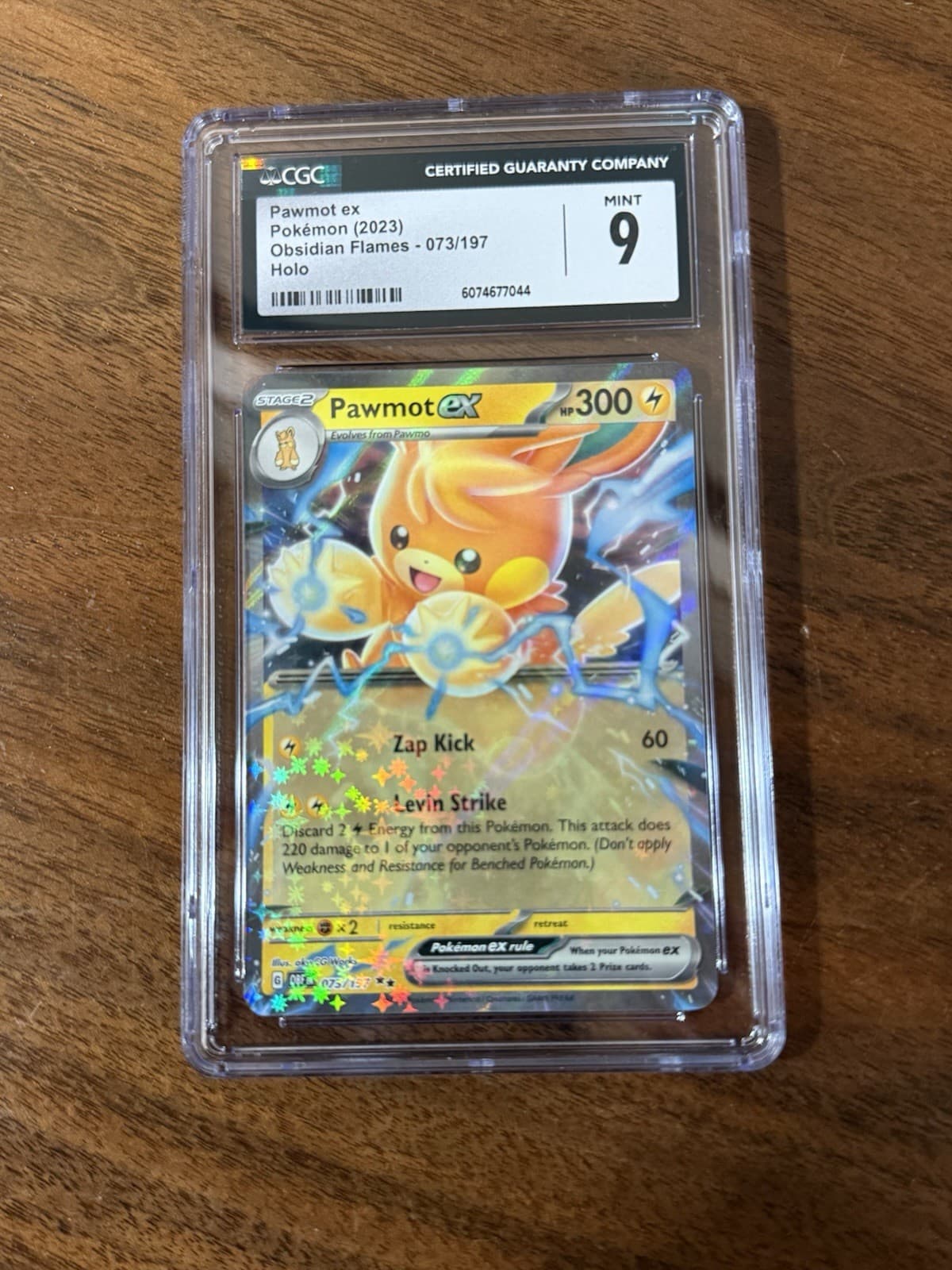 MINT CGC 9 Pawmot EX 073/197 SV03 Obsidian Flames Double Rare Holo Pokemon