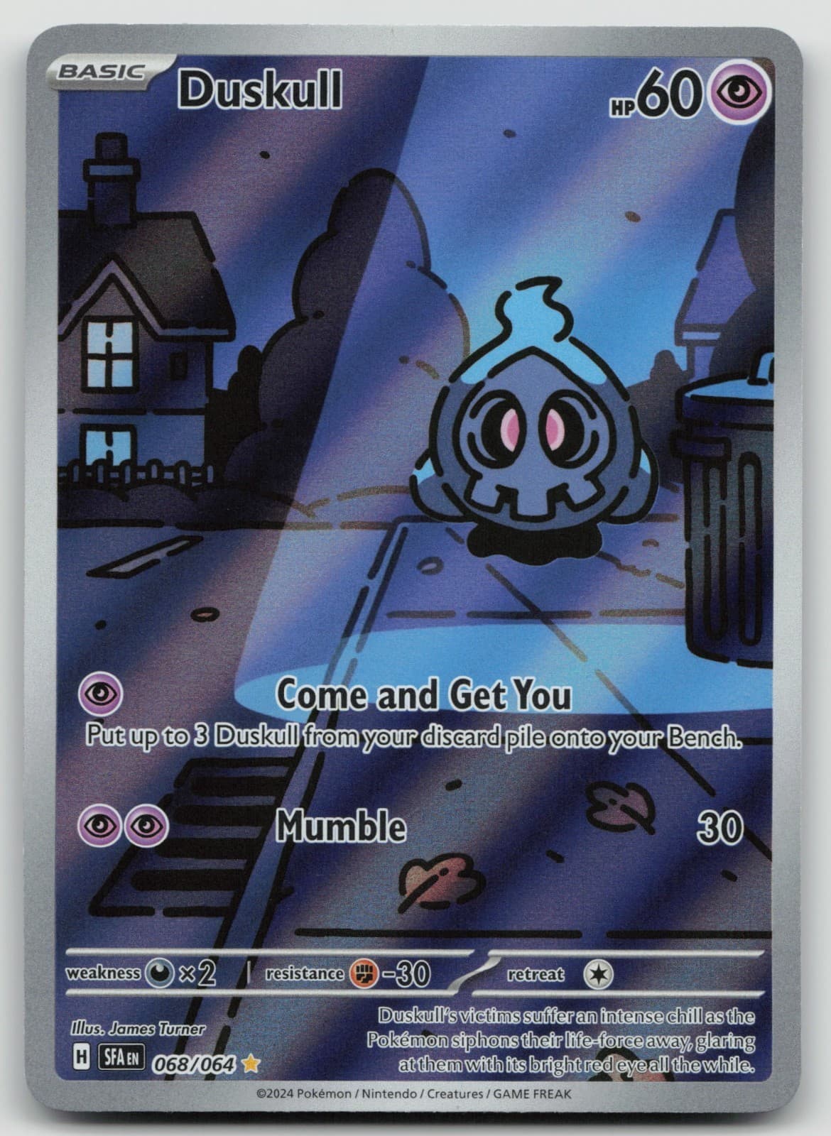 Pokemon Shrouded Fable Duskull 068/064 Illustration Rare Foil NM