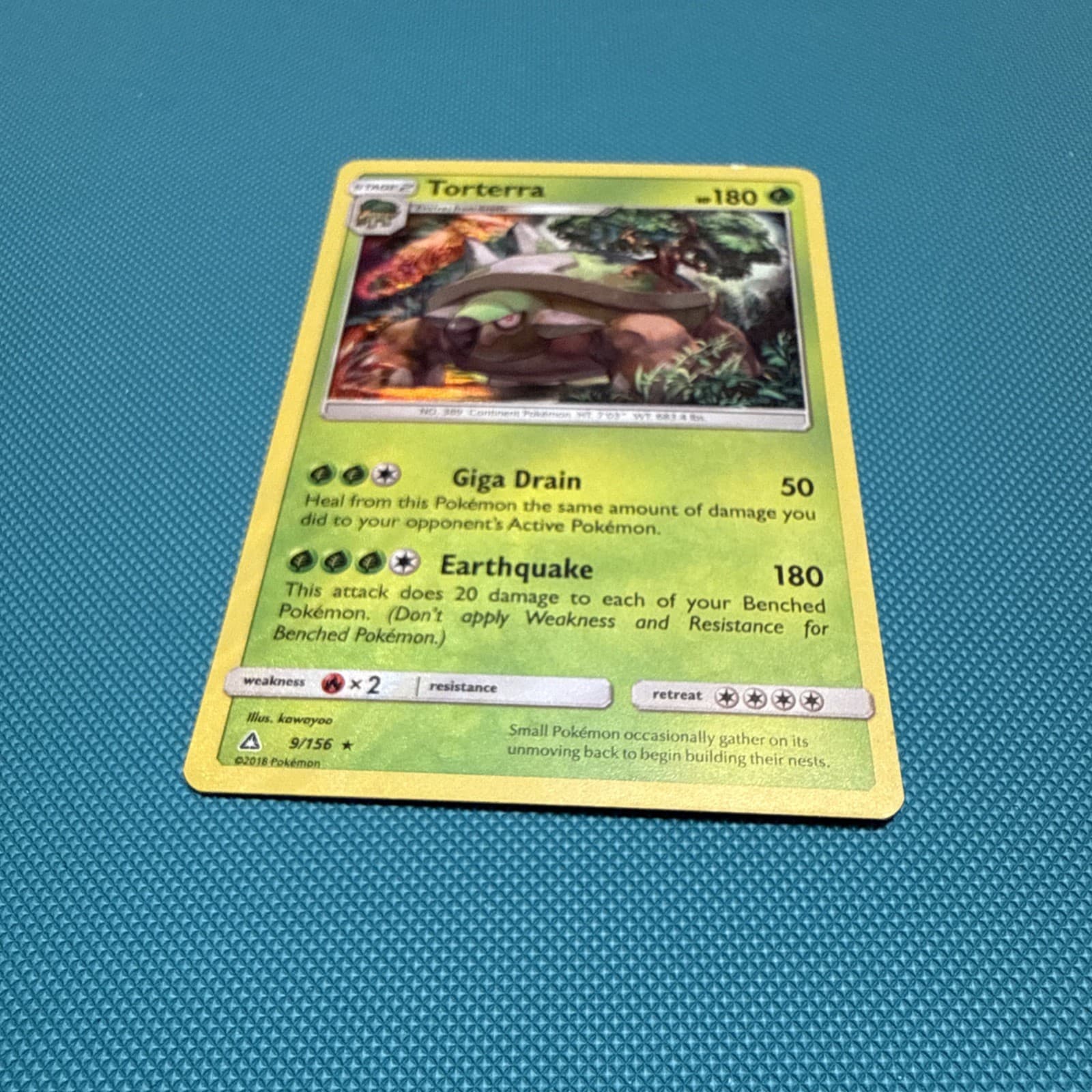 TORTERRA 9/156 HOLO RARE ULTRA PRISM POKEMON LP