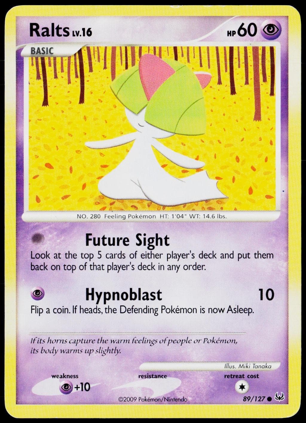 Ralts 89/127 Common Platinum Pokemon Lightly Played