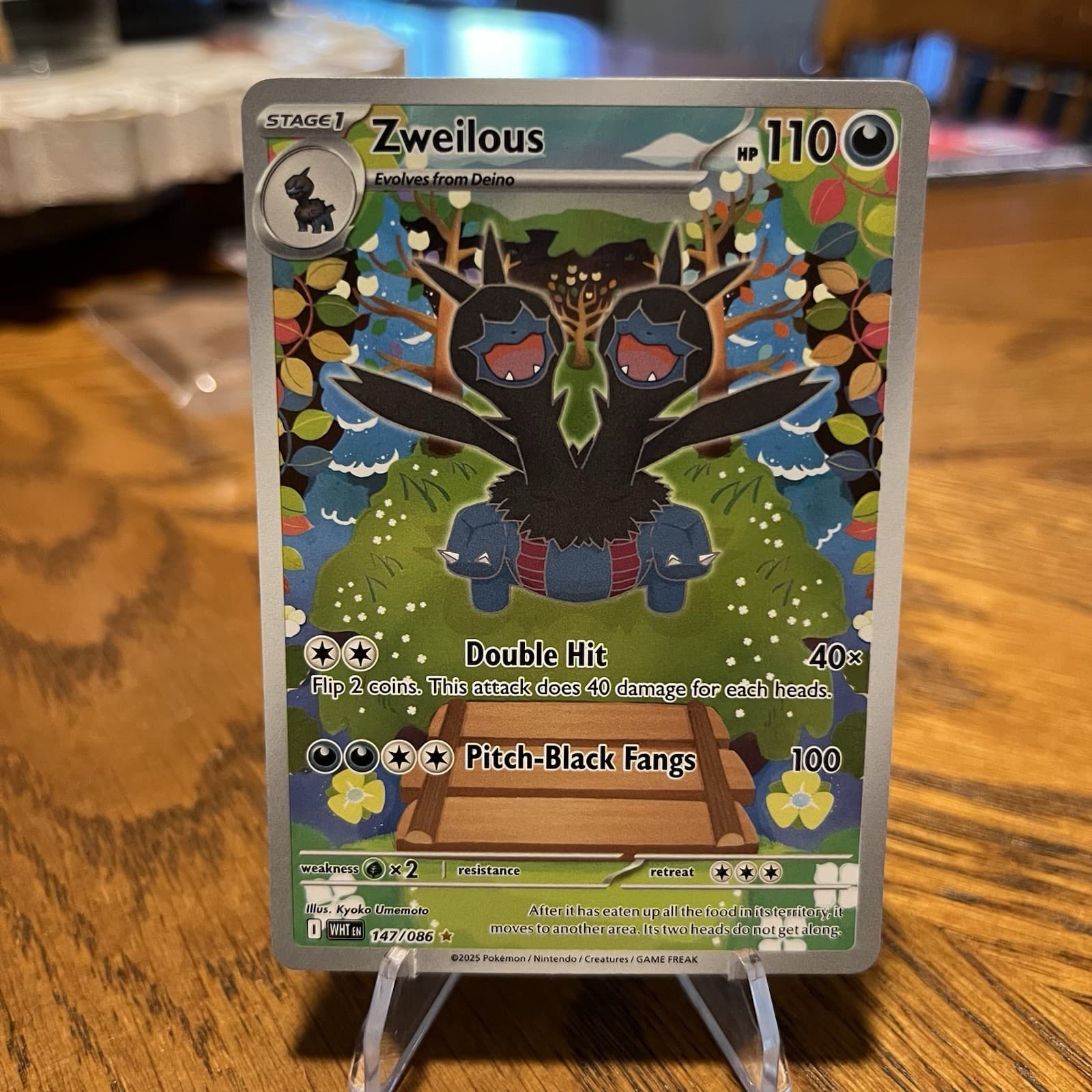 Pokemon Zweilous 147/086 Sv: White Flare Holo