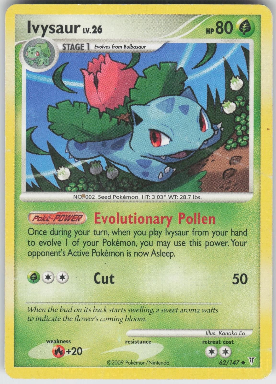 Ivysaur 62/147 Supreme Victors Pokemon TCG Heavily Played