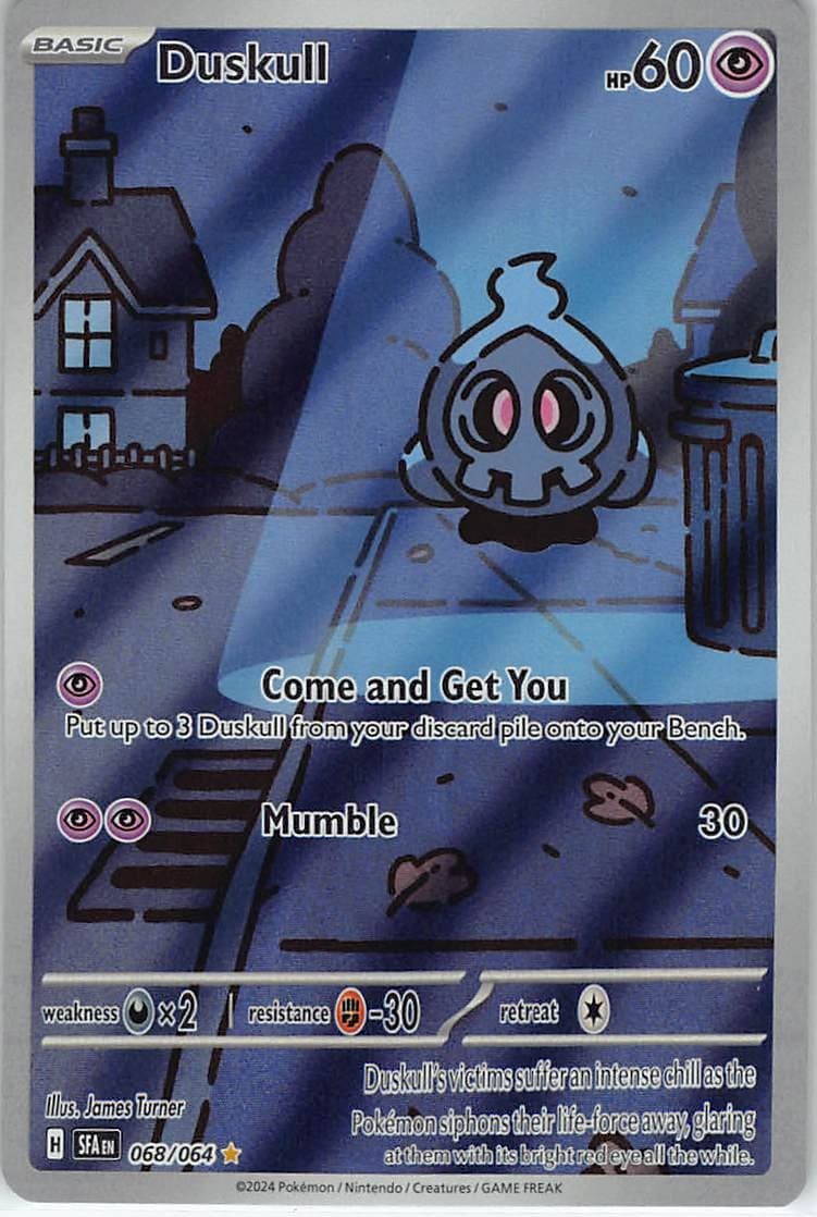 Duskull 068/064 Illustration Rare Shrouded Fable Pokemon Holo Near Mint