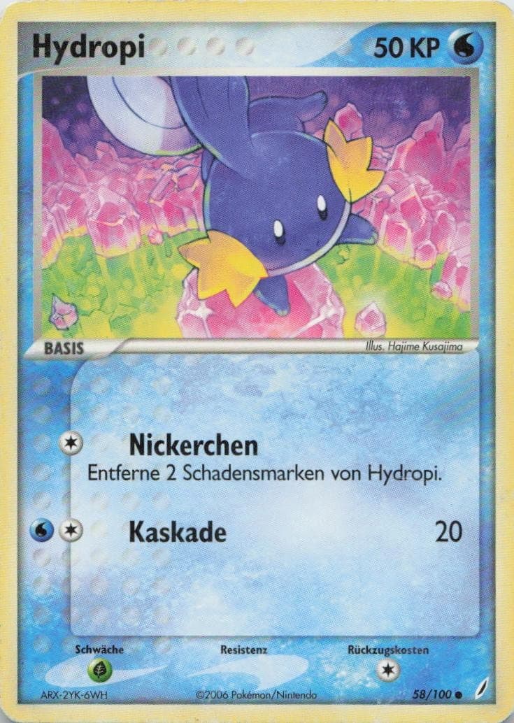 Pokémon Hydropi EX Crystal Guardians #58 PL DE