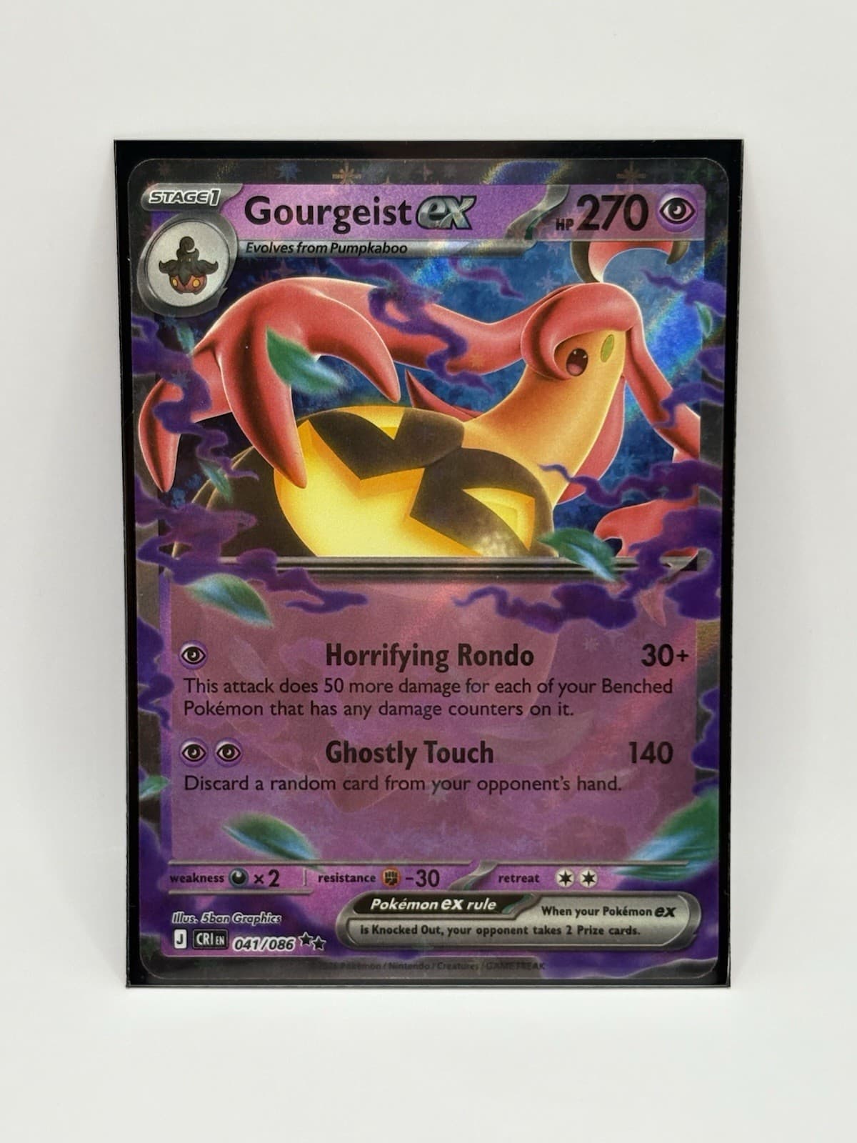 Pokémon TCG Gourgeist ex 41/86 Chaos Rising