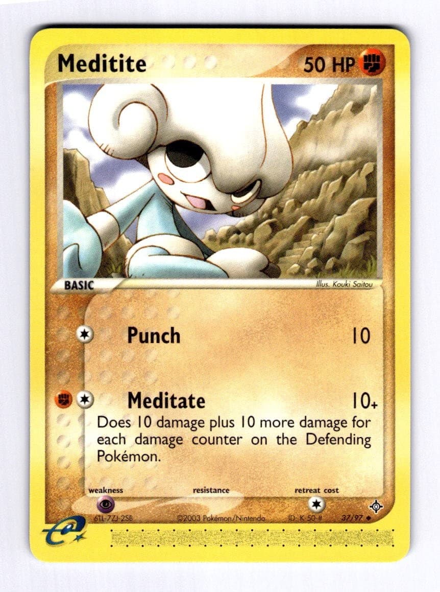 Meditite Dragon #37 (2003) Uncommon NM Pokemon