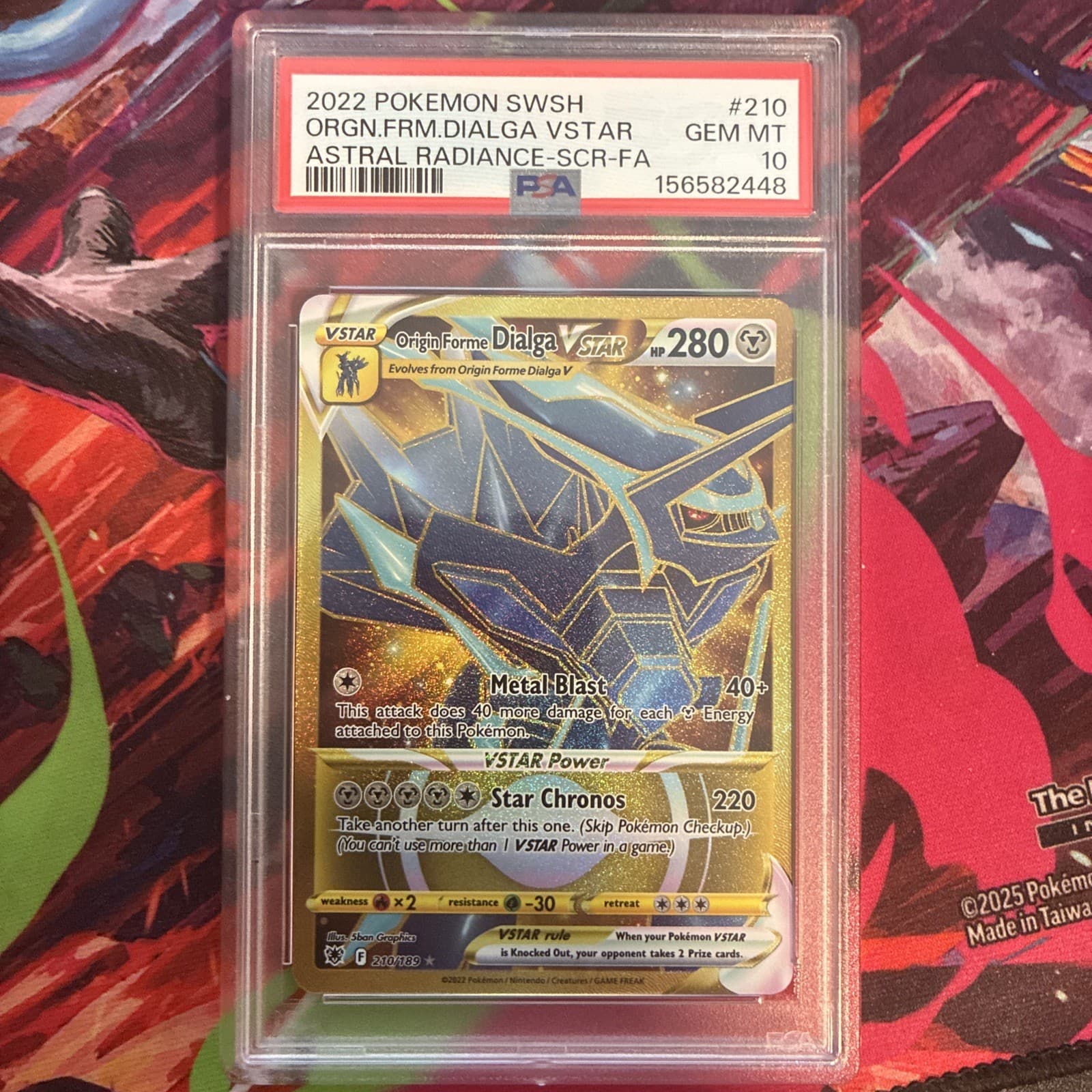 Origin Forme Dialga VSTAR Gold 210/189 Astral Radiance PSA 10. NEW CERT 08/2026