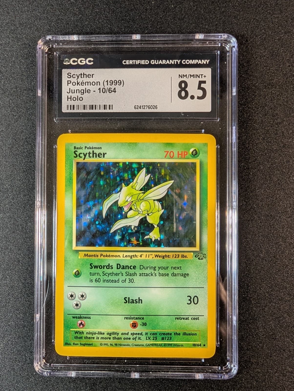 Scyther 10/64 - 1999 Jungle - CGC 8.5