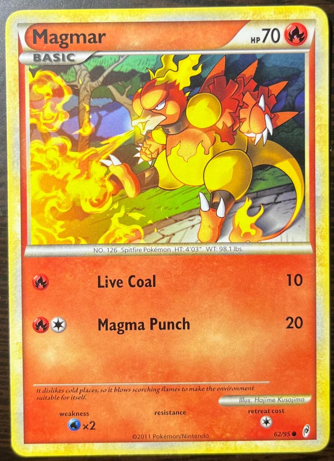 Magmar 62/95 Common Call of Legends Pokemon Lightly Played