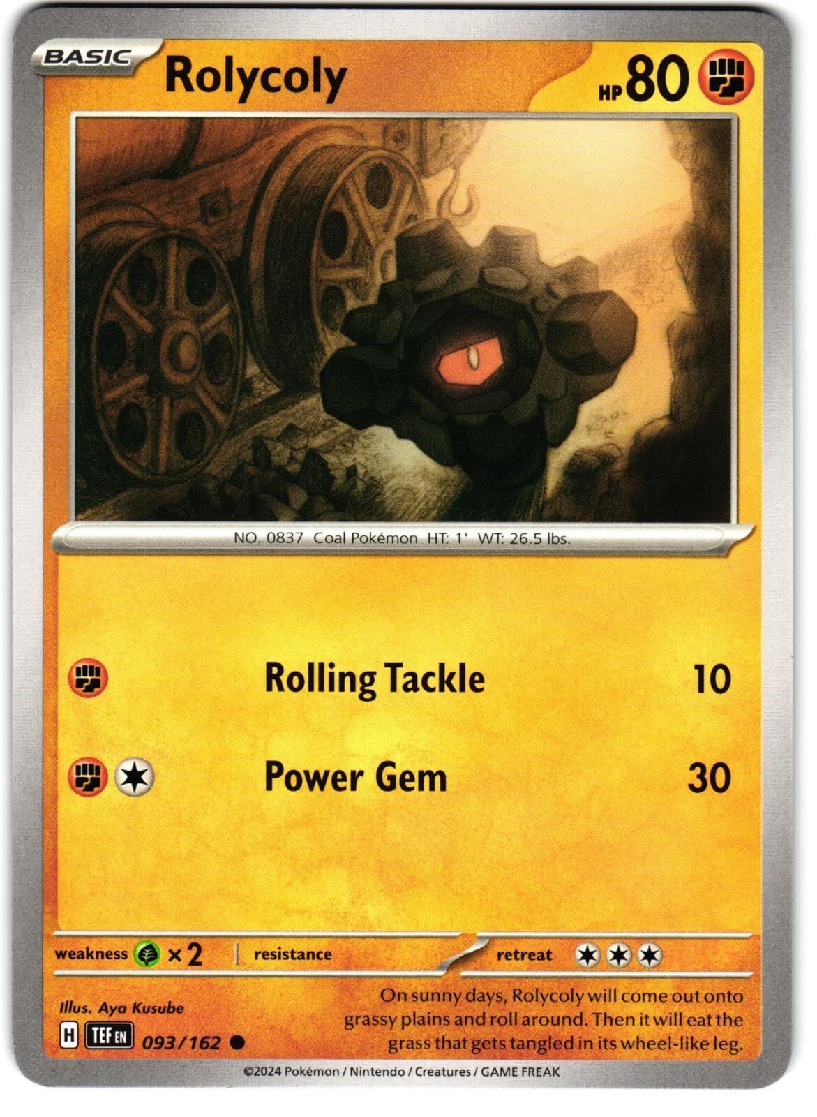 Rolycoly 93/162 Pokemon SV: Temporal Forces
