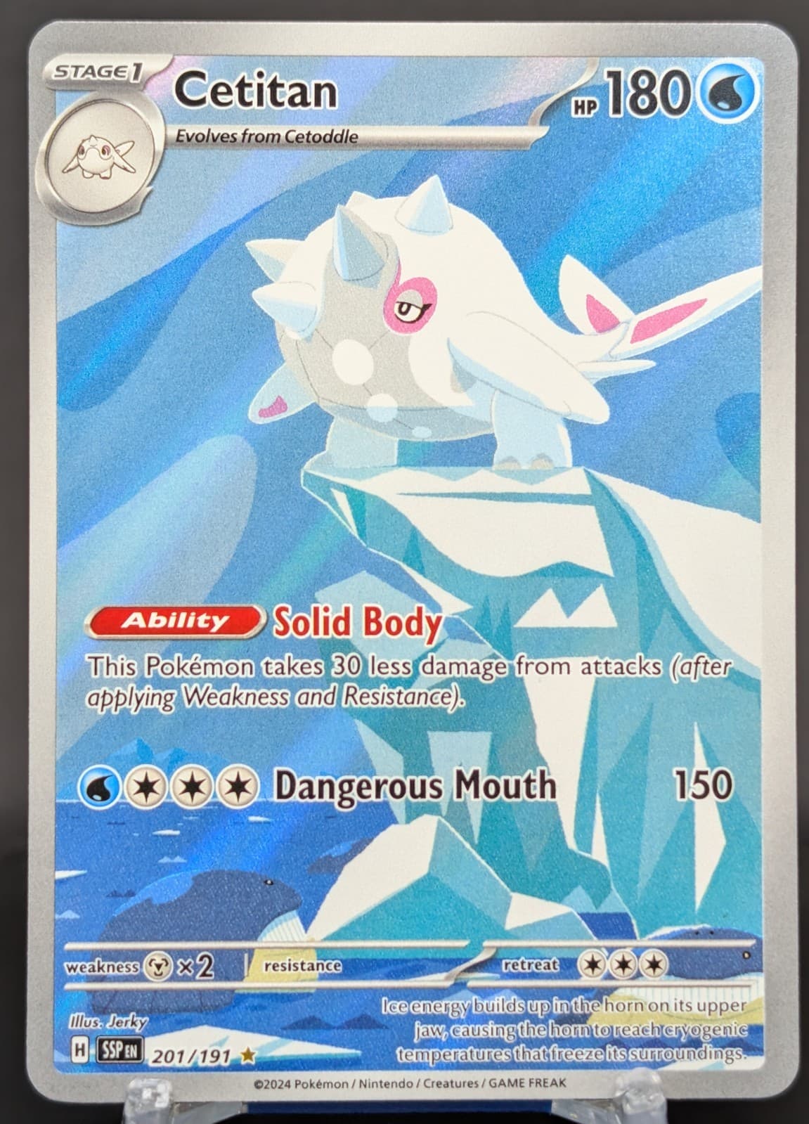 Pokemon Cetitan #201/191 English Surging Sparks Illustration Rare