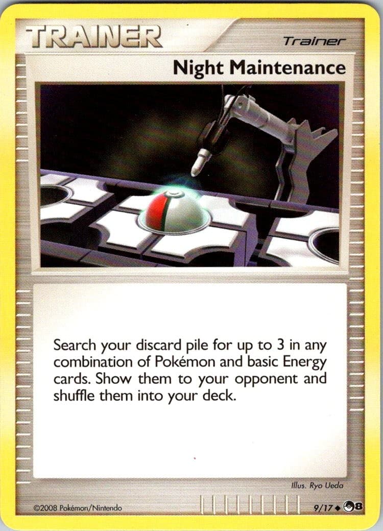 Night Maintenance 9/17 Uncommon POP Series 8 Pokemon Lightly Played