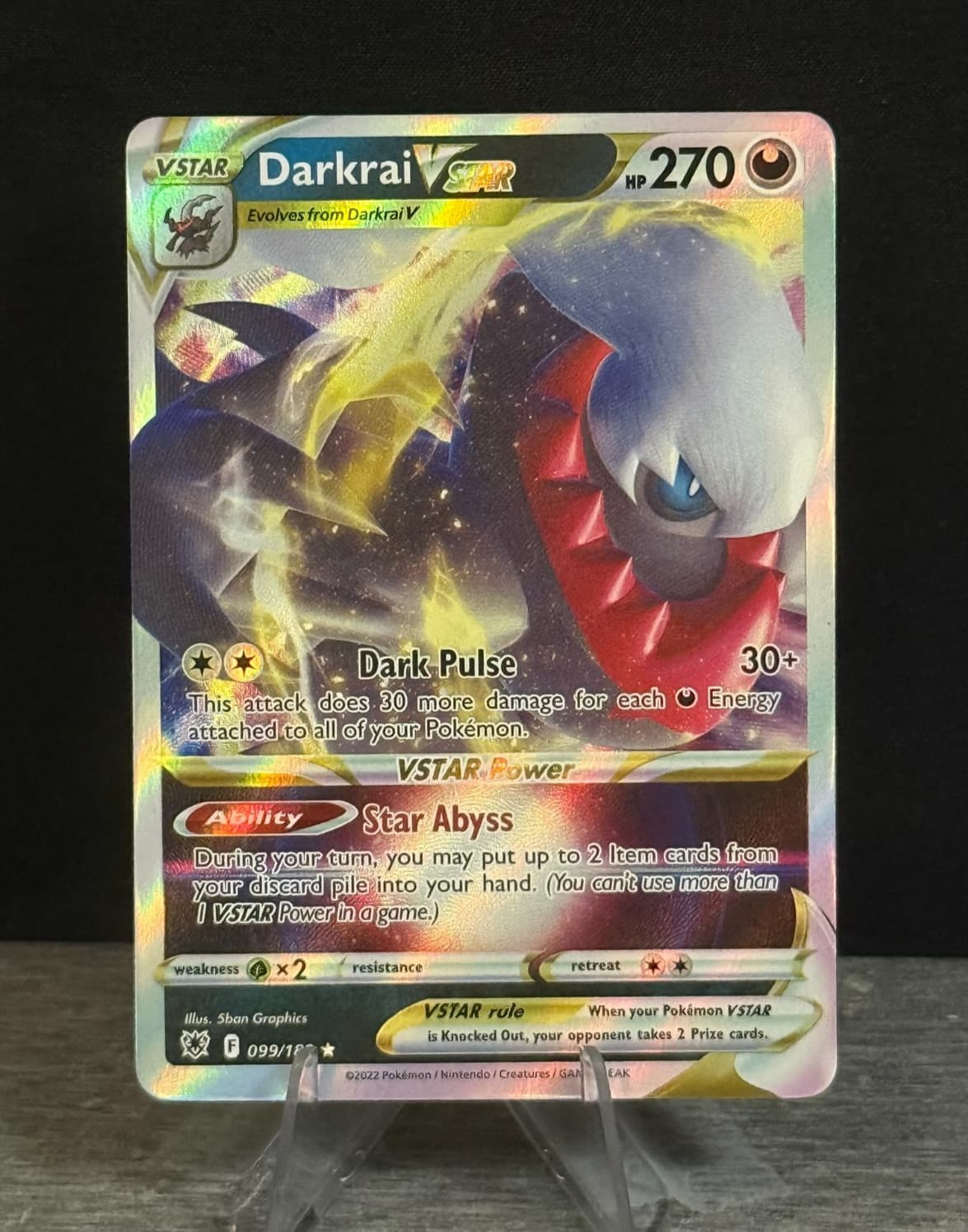 Darkrai VSTAR - 99/189 Astral Radiance - Pokémon TCG - 2022