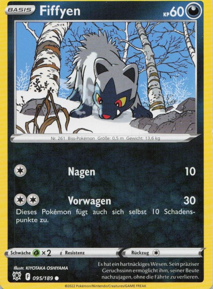 Pokémon Fiffyen Astralglanz #95 NM DE