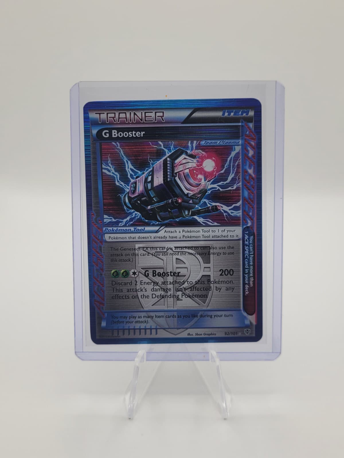 G Booster 92/101 ACE Spec Rare Plasma Blast Pokemon Holo Lightly Played