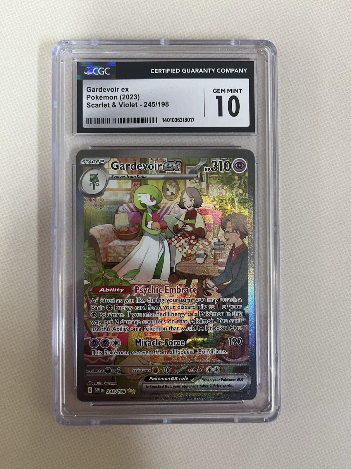 2023 POKEMON SVI EN-SCARLET & VIOLET #245 GARDEVOIR EX CGC 10