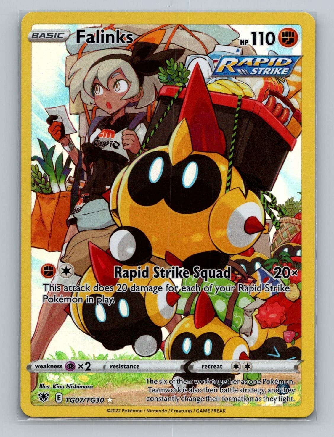 Pokemon SWSH10: Astral Radiance Trainer Gallery #TG07/TG30 Falinks