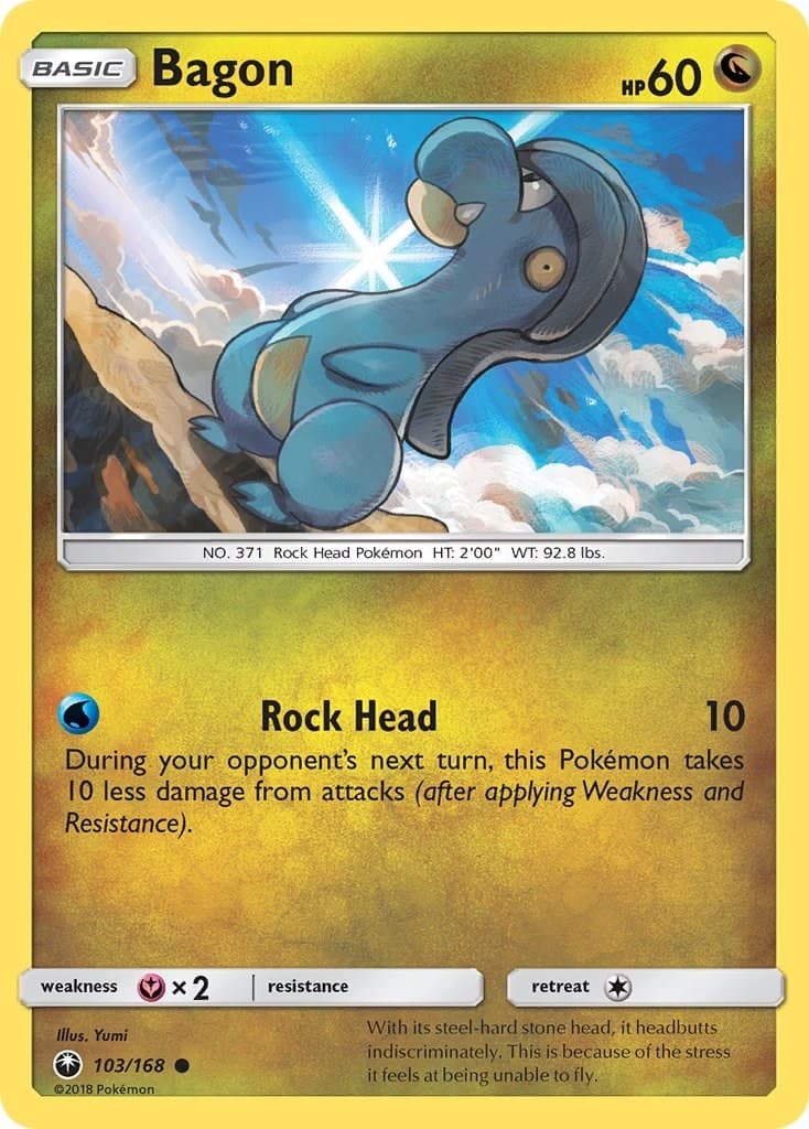 Pokemon Bagon (103) 103/168 SM - Celestial Storm Common LP