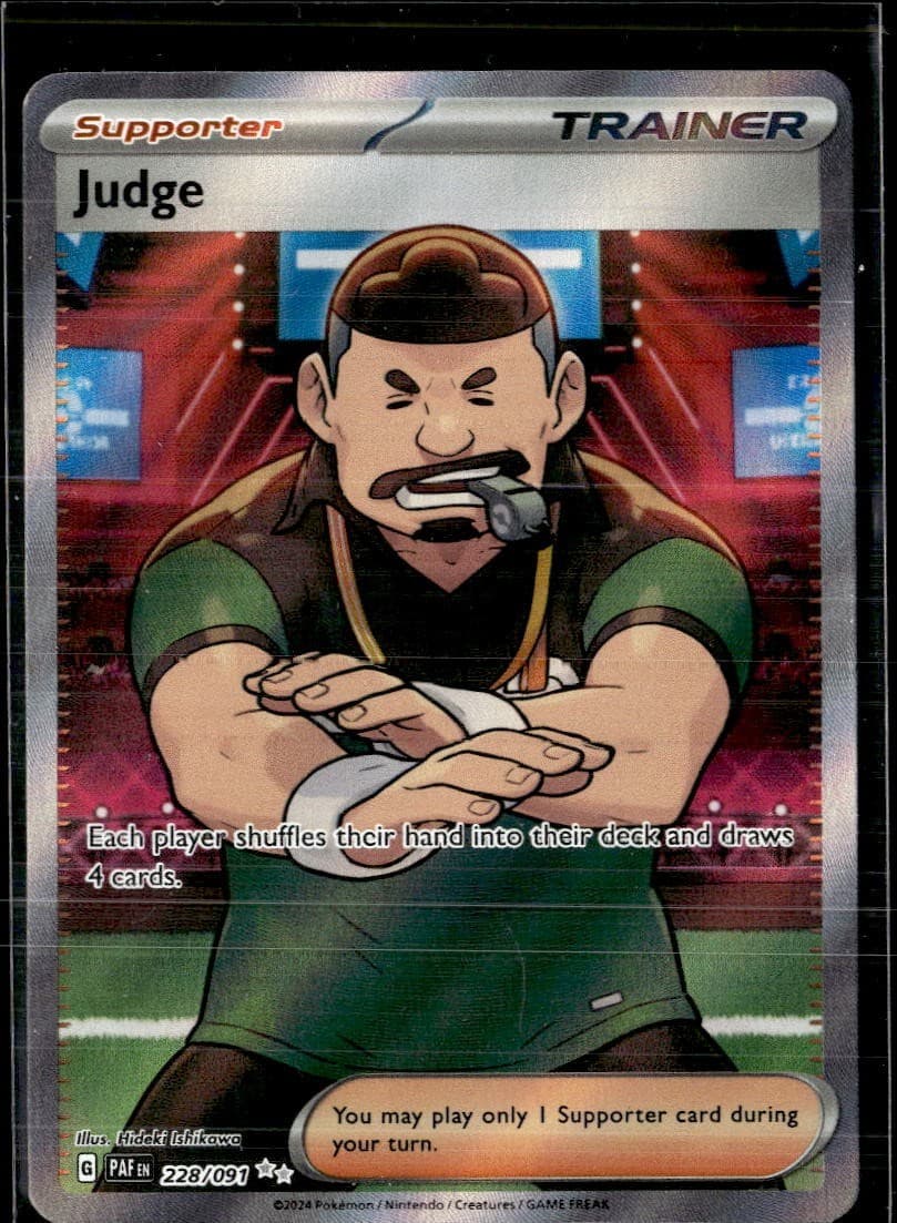 Pokemon Judge 228/091 Full Art SV Paldean Fates