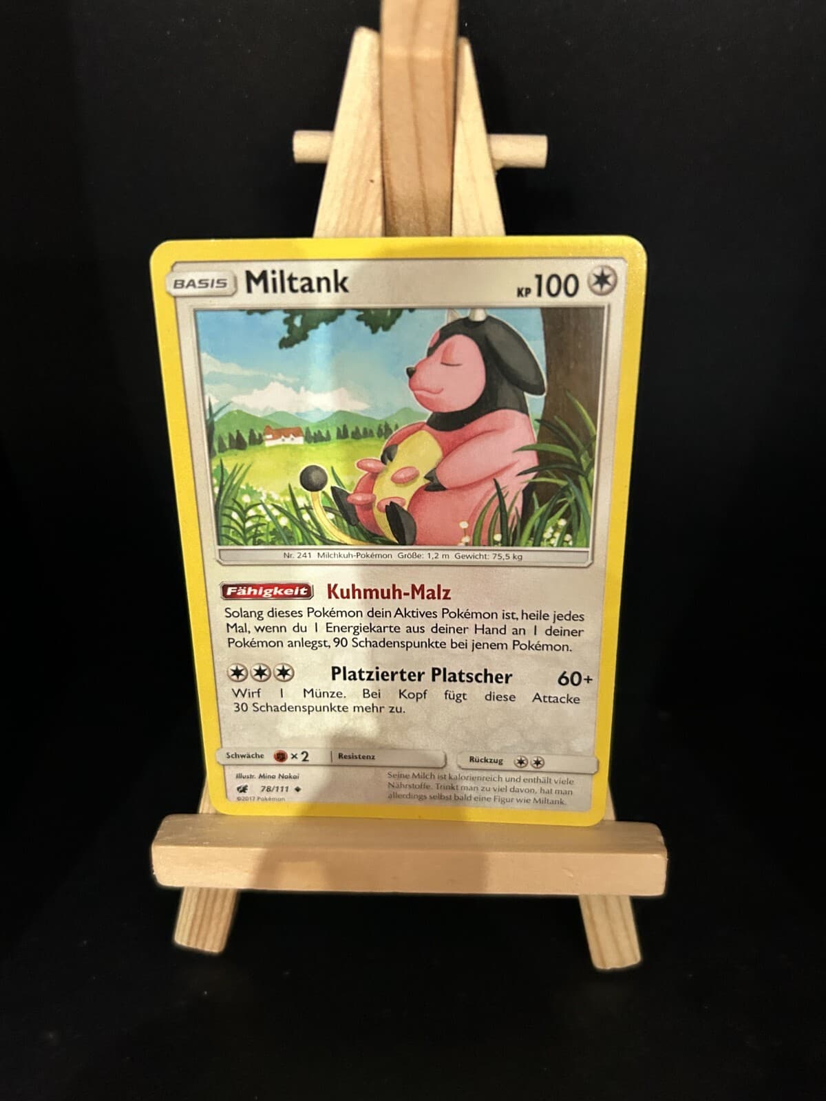 Miltank 78/111 Pokemon Karte TCG aus Aufziehen der Sturmröte