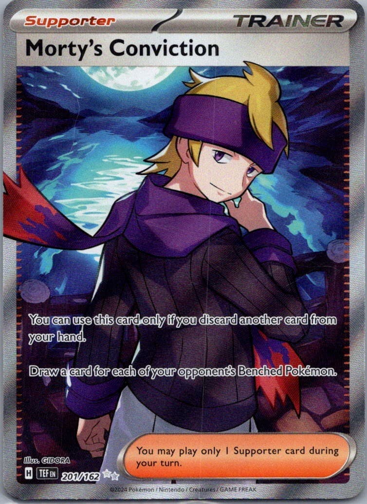 Morty's Conviction Holo Ultra Rare SV05: Temporal Forces 201/162 NM
