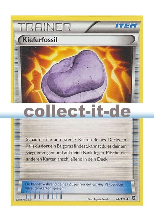 Pokemon 94/111 - Kieferfossil | XY Fliegende Fäuste