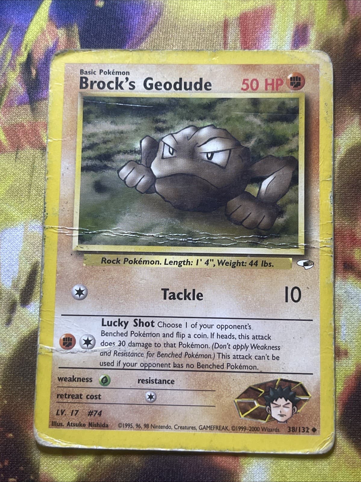 Brock's Geodude - 38/132 - Gym Heroes - Pokemon