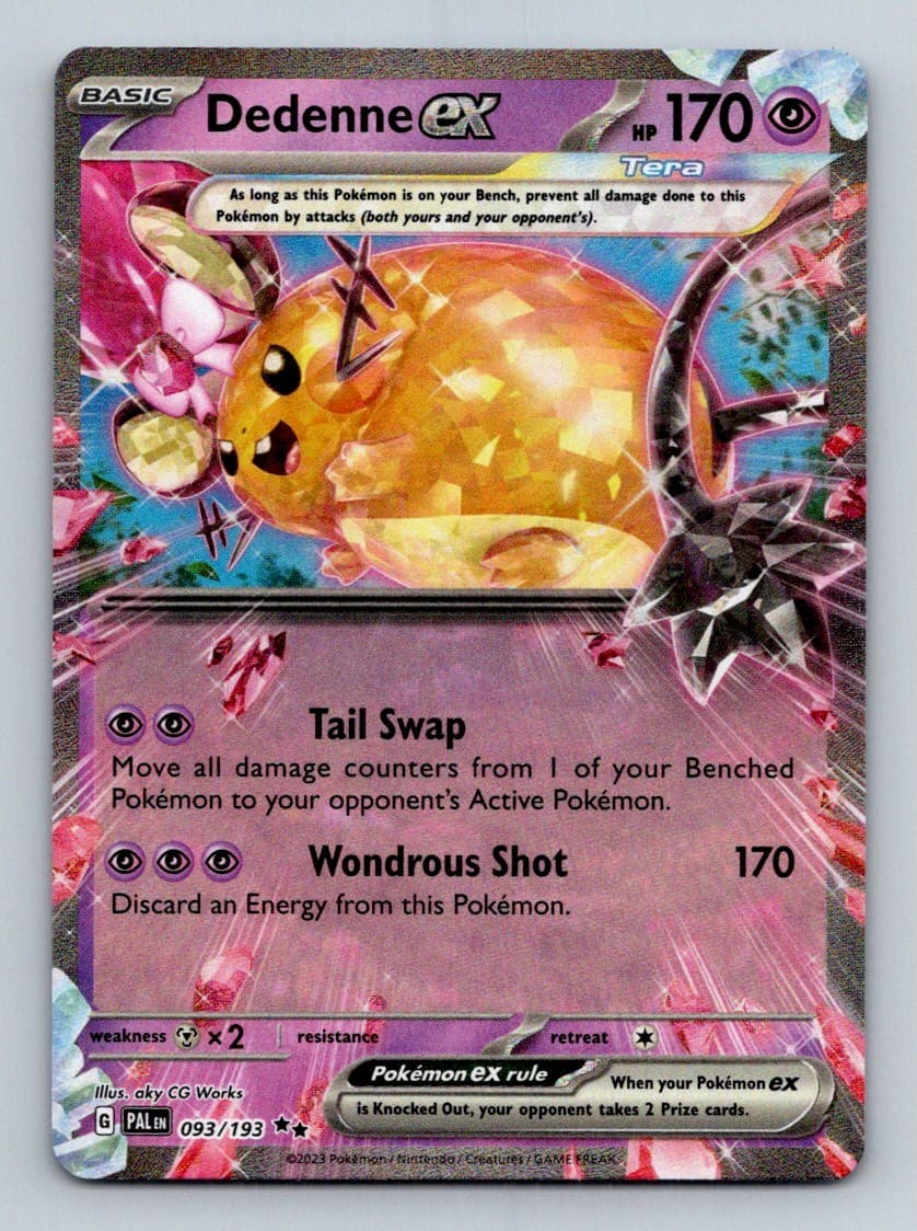 #93 Dedenne ex 2023 Paldea Evolved ~ Double Rare