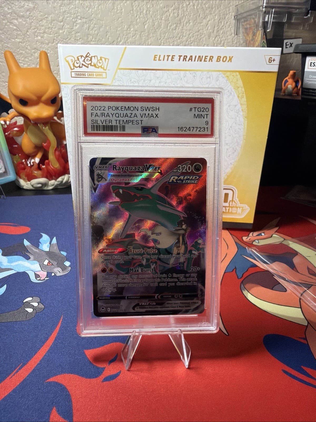 PSA 9 2022 Pokémon TCG Rayquaza VMAX TG20/TG30 SWSH12 Ultra Rare EN Holo
