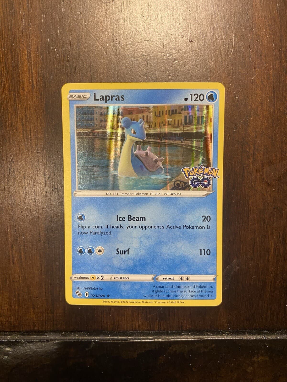 Pokémon Lapras Holo Pokemon Go 23/78