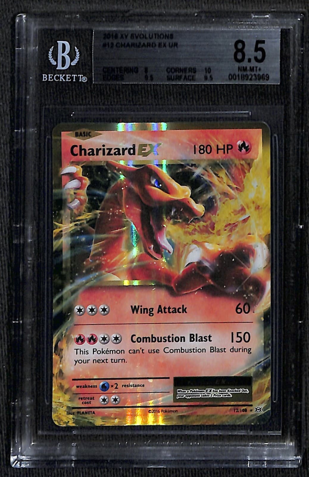 Pokemon Charizard EX Evolutions 12/108 BGS 8.5