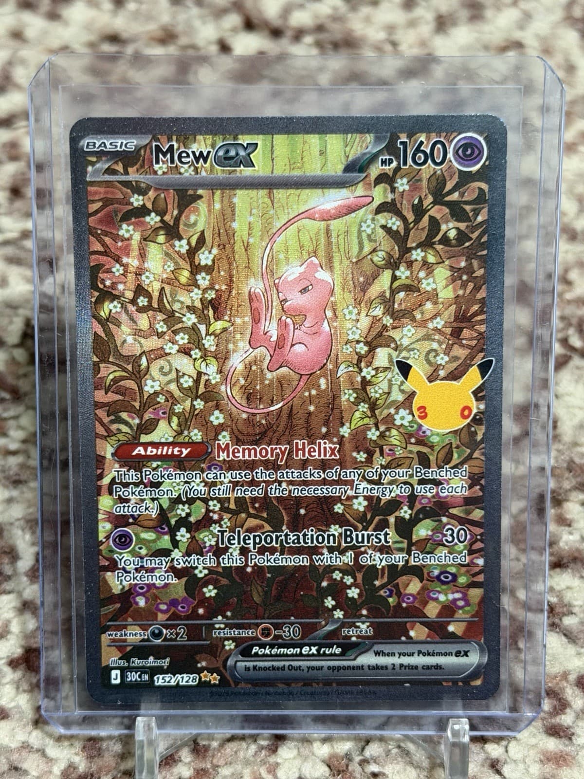 30th Anniversary Pokemon Celebration TCG Mew ex SIR 152/128