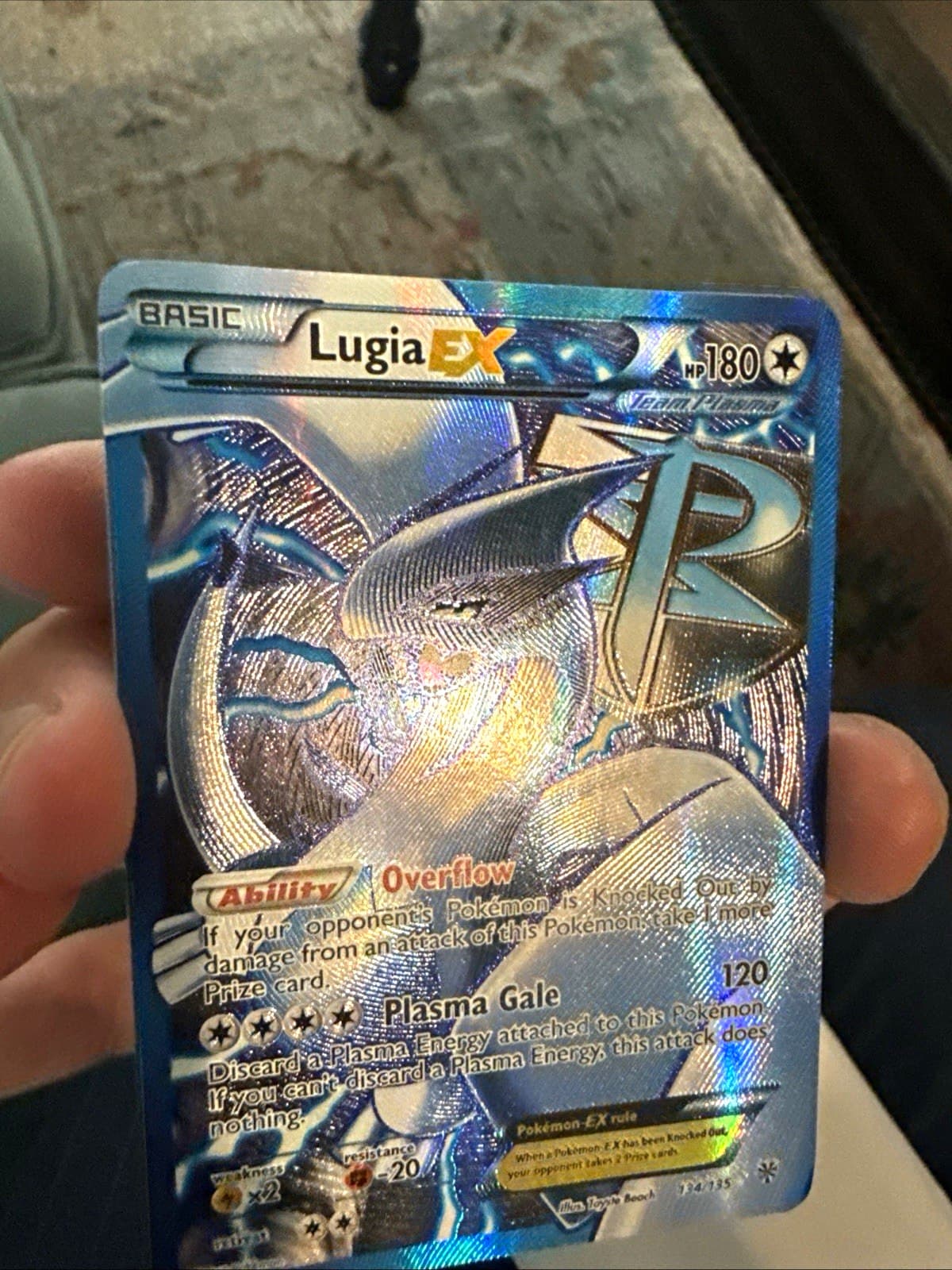 Lugia EX 134/135 Plasma Storm Ultra Rare Holo English Pokemon TCG Card