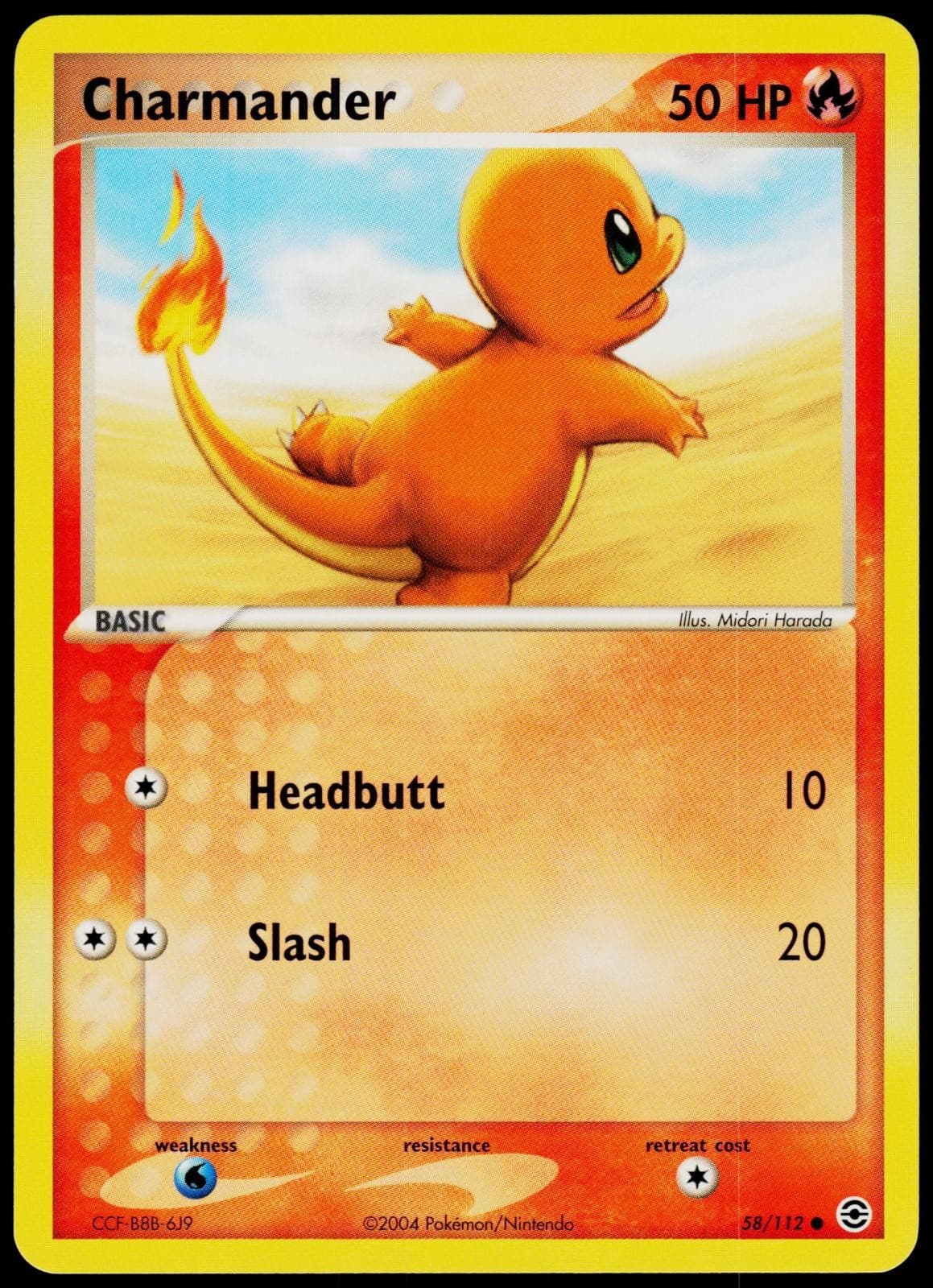 Charmander 58/112 FireRed & LeafGreen - Pokemon NM/M (Common)