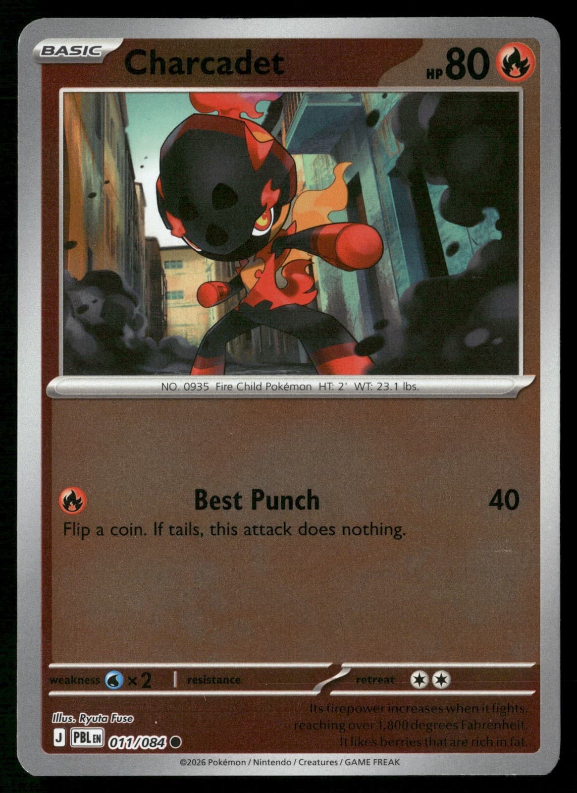 Pokémon TCG Pitch Black Charcadet 11/084