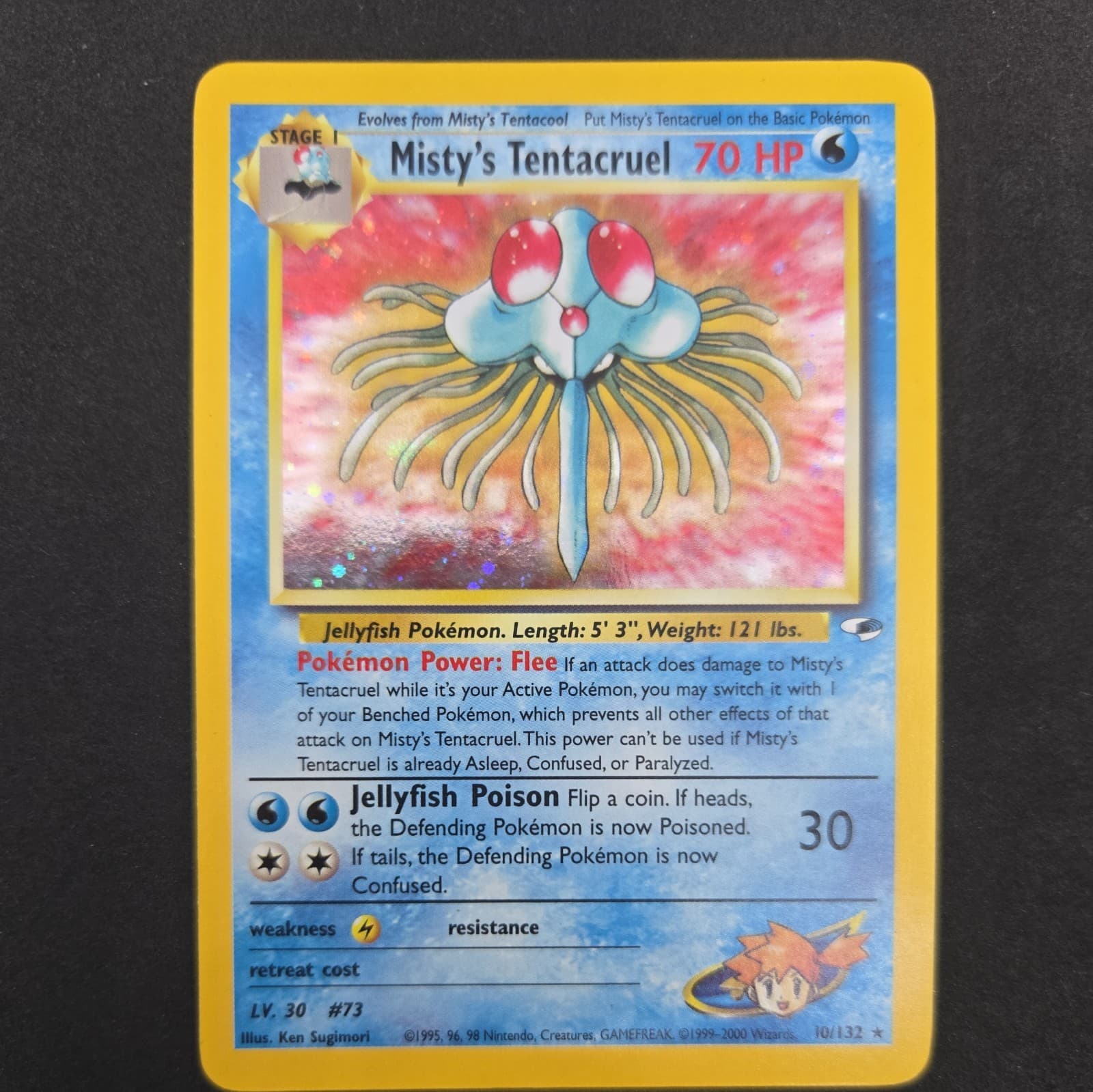 Pokemon Misty's Tentacruel Gym Heroes 10/132 LP