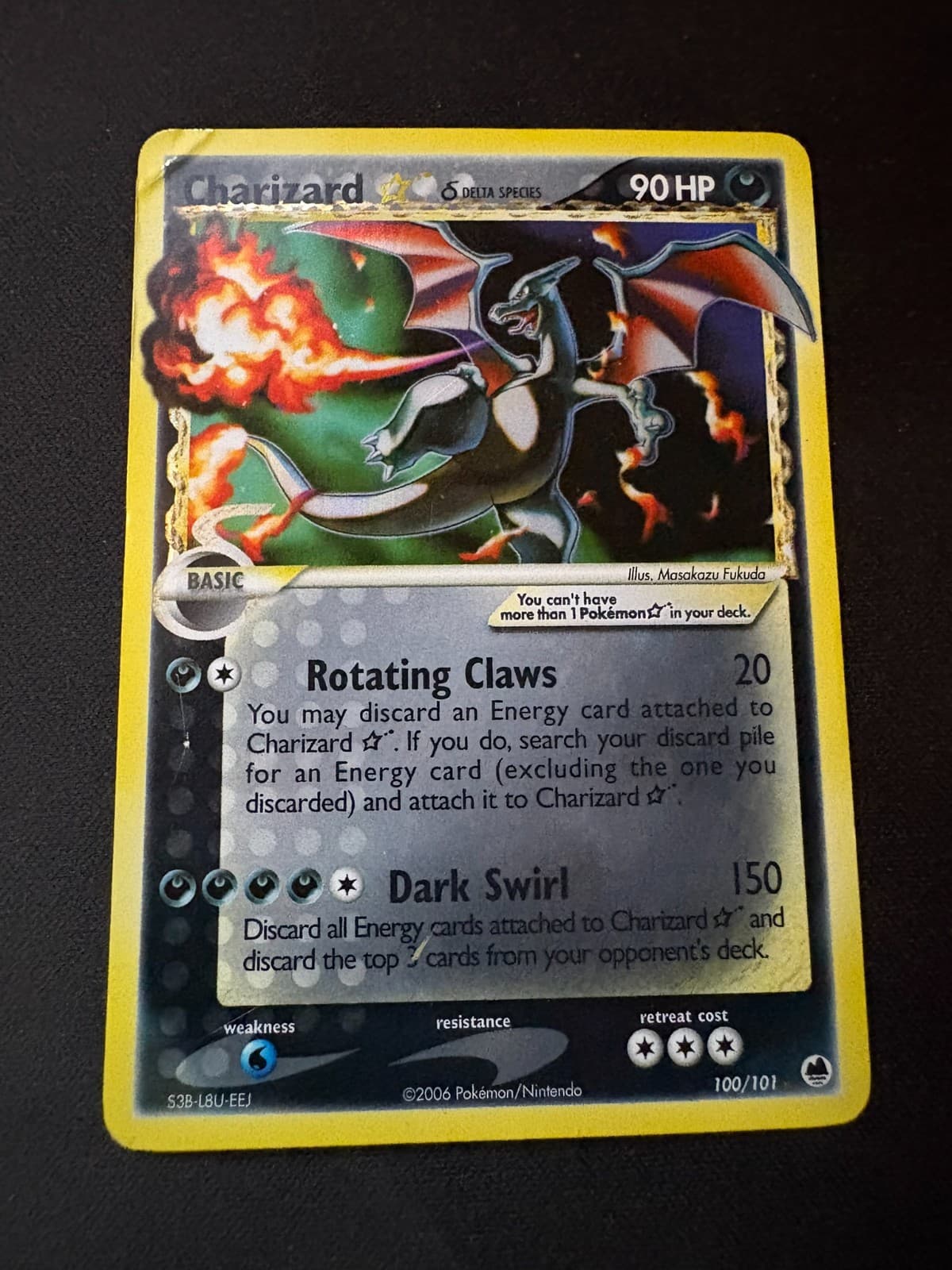 Charizard Star (Delta Species) 100/101 EX Dragon Frontiers Holo